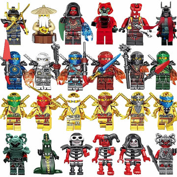Ninjago with Weapons Minifigure Custom Set